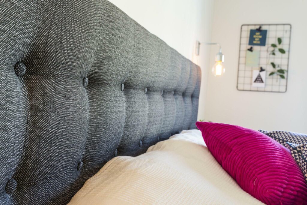 Tête de lit en tissu