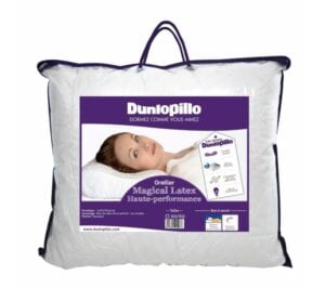 Oreiller Dunlopillo dans son packaging